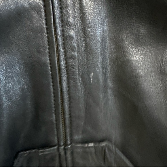 Mike and Chris leather jacket. Black. Women’s small - Picture 3 of 16